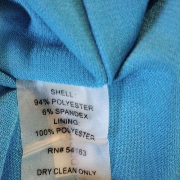 NWT DKNY Blue Ponte Knit Sheath Dress - Picture 10 of 12